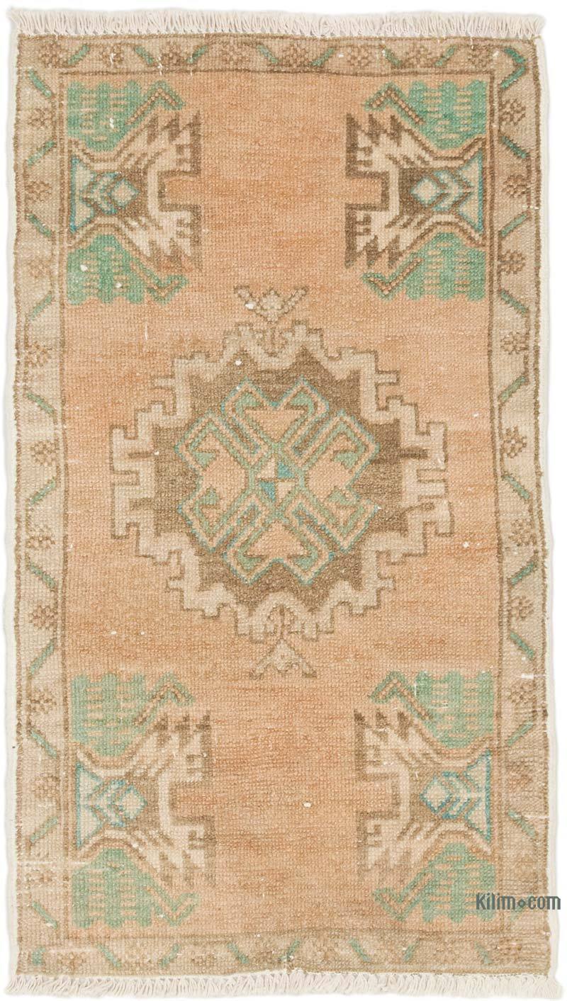 Alfombra Vintage Turca Anudada a Mano - 53 cm x 90 cm - K0075104