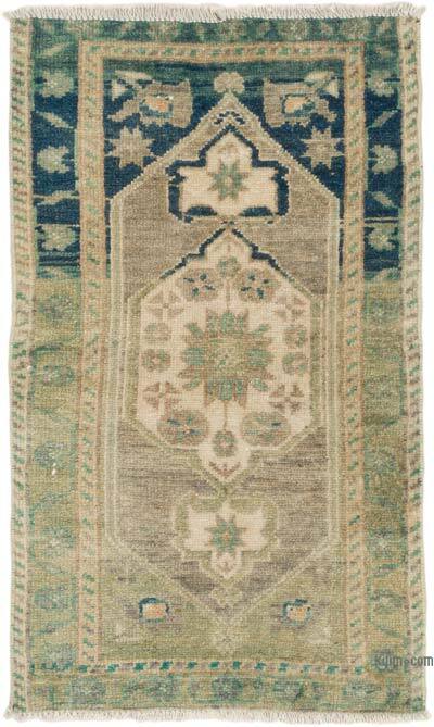 Alfombra Vintage Turca Anudada a Mano - 47 cm x 77 cm