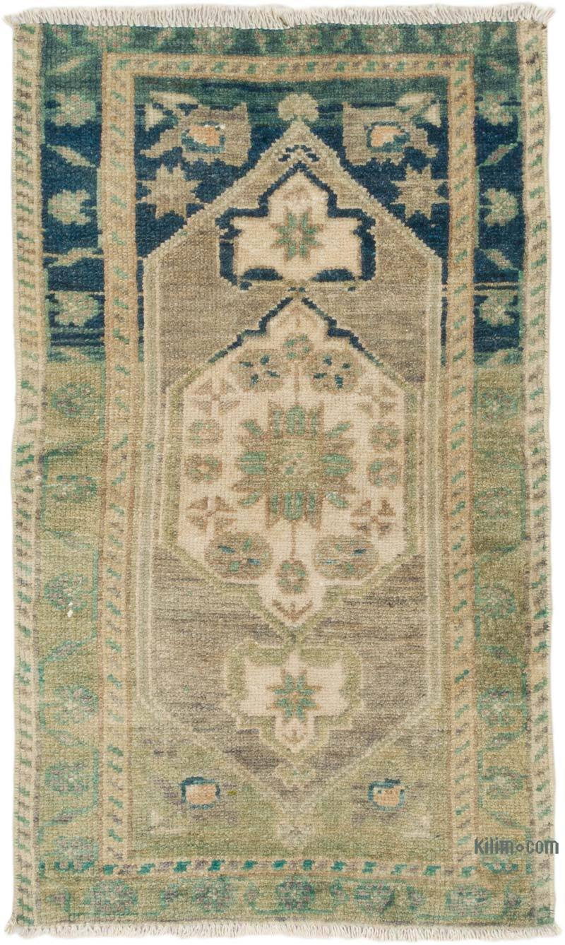 Vintage Turkish Hand-Knotted Rug - 1' 7" x 2' 6" (19" x 30") - K0075107