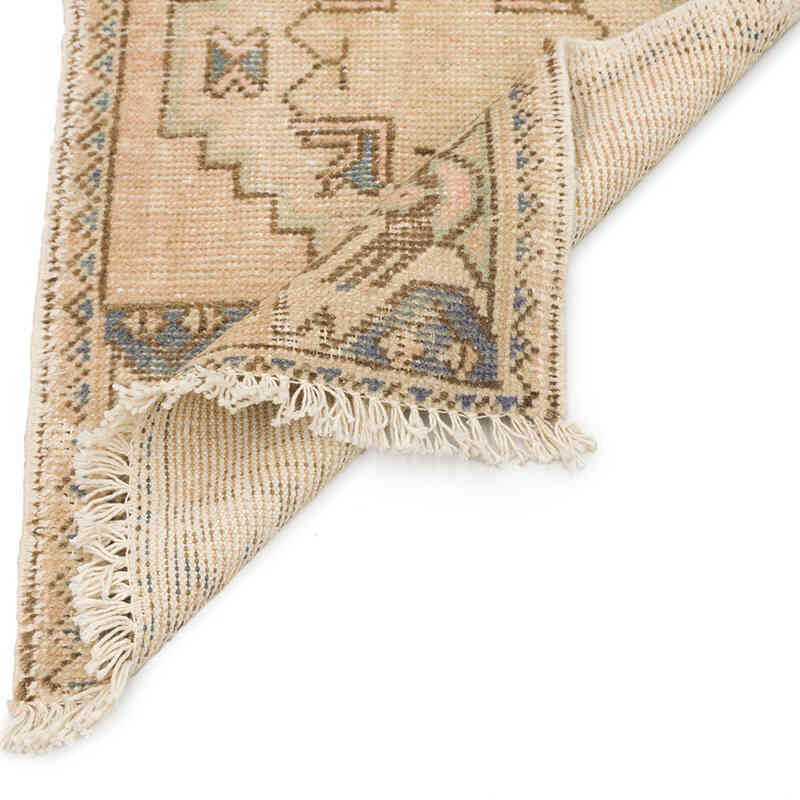 El Dokuma Vintage Halı - 47 cm x 87 cm - K0075108