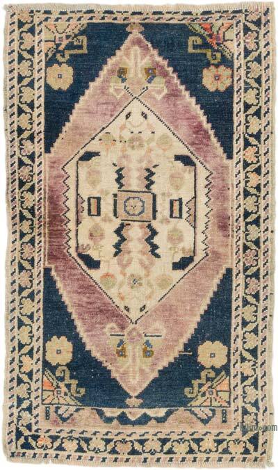 Vintage Turkish Hand-Knotted Rug - 1' 10" x 3' 2" (22" x 38")