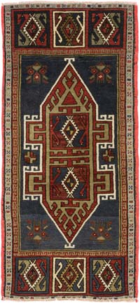 El Dokuma Vintage Halı - 54 cm x 114 cm