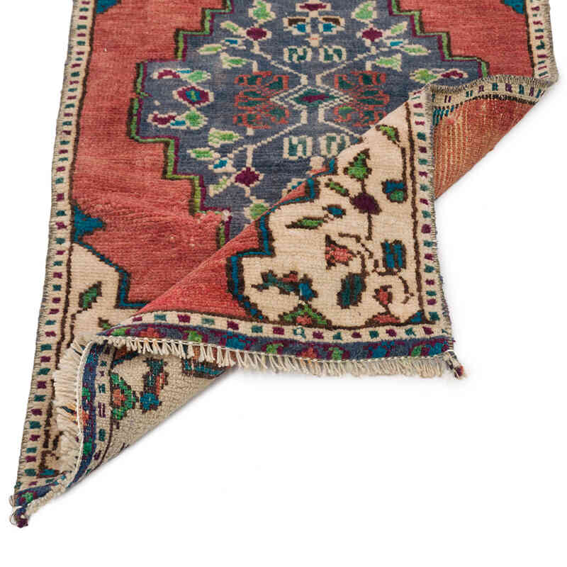 Alfombra Vintage Turca Anudada a Mano - 42 cm x 75 cm - K0075114