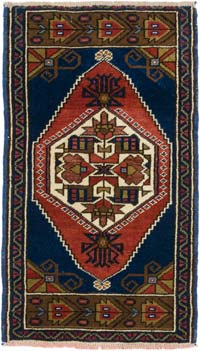 El Dokuma Vintage Halı - 55 cm x 95 cm