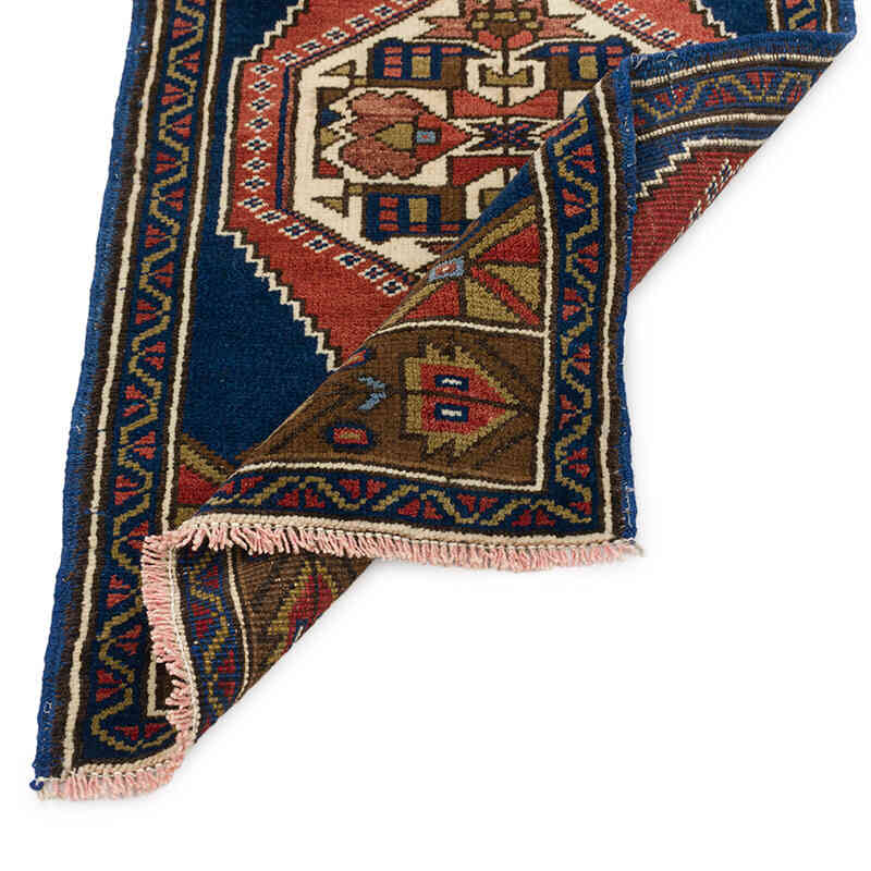 Alfombra Vintage Turca Anudada a Mano - 55 cm x 95 cm - K0075115