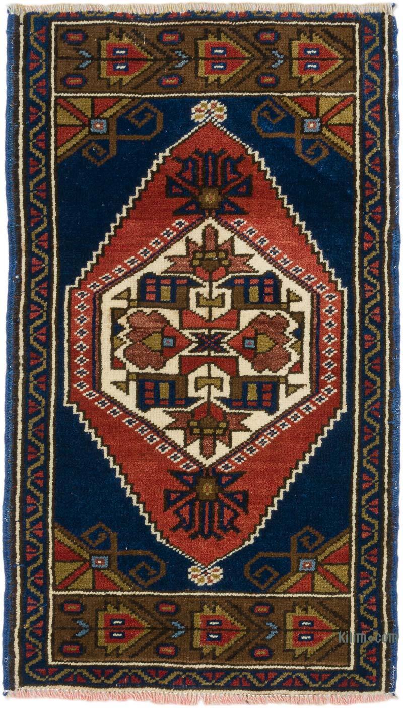Alfombra Vintage Turca Anudada a Mano - 55 cm x 95 cm - K0075115