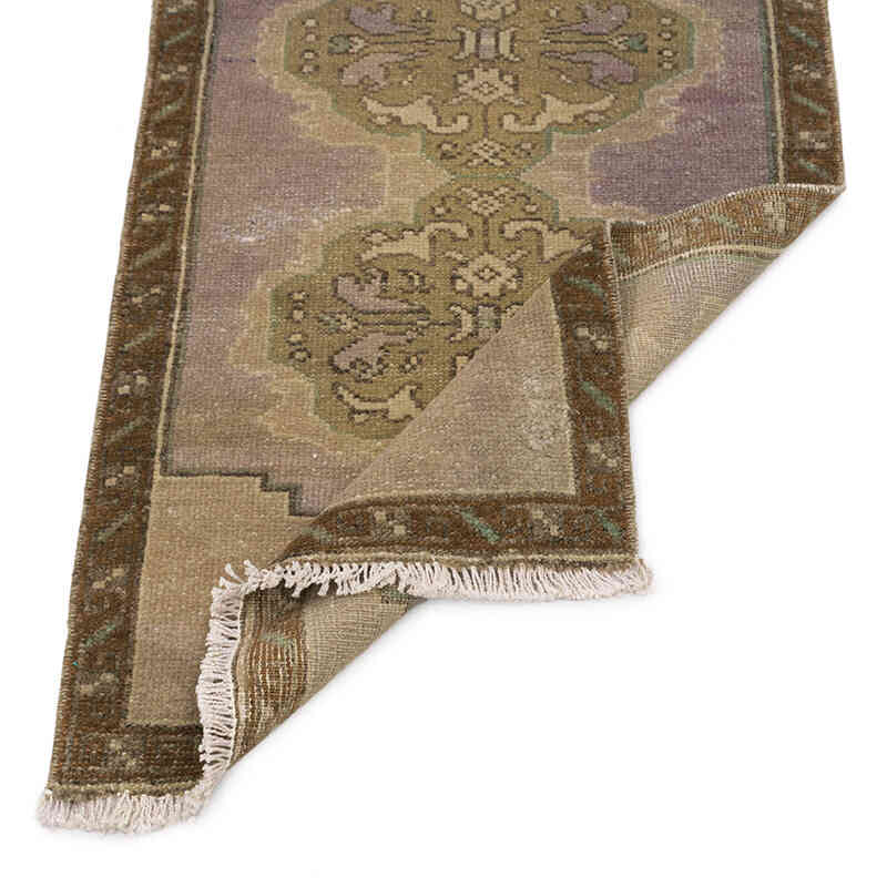 El Dokuma Vintage Halı - 48 cm x 90 cm - K0075118