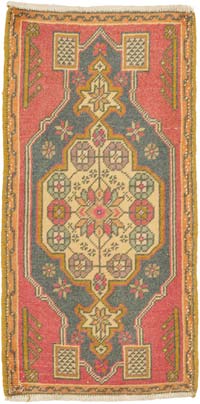El Dokuma Vintage Halı - 50 cm x 100 cm