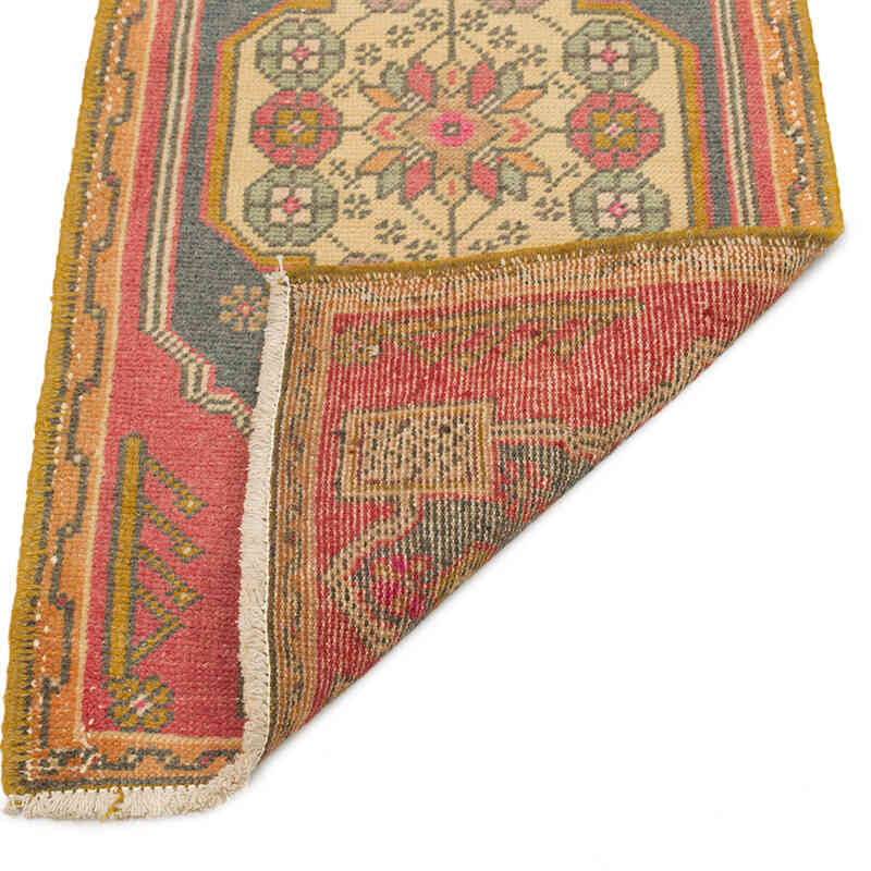 Vintage Turkish Hand-Knotted Rug - 1' 8" x 3' 3" (20" x 39") - K0075119