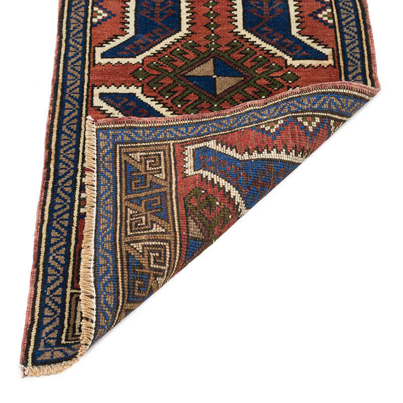 Alfombra Vintage Turca Anudada a Mano - 51 cm x 100 cm - K0075125