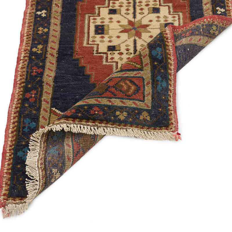 Alfombra Vintage Turca Anudada a Mano - 54 cm x 93 cm - K0075126