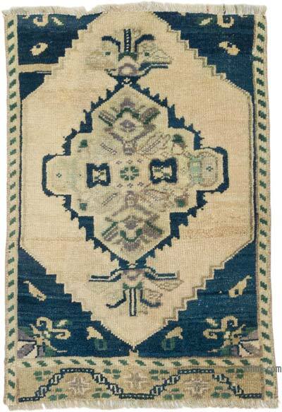 Alfombra Vintage Turca Anudada a Mano - 48 cm x 67 cm
