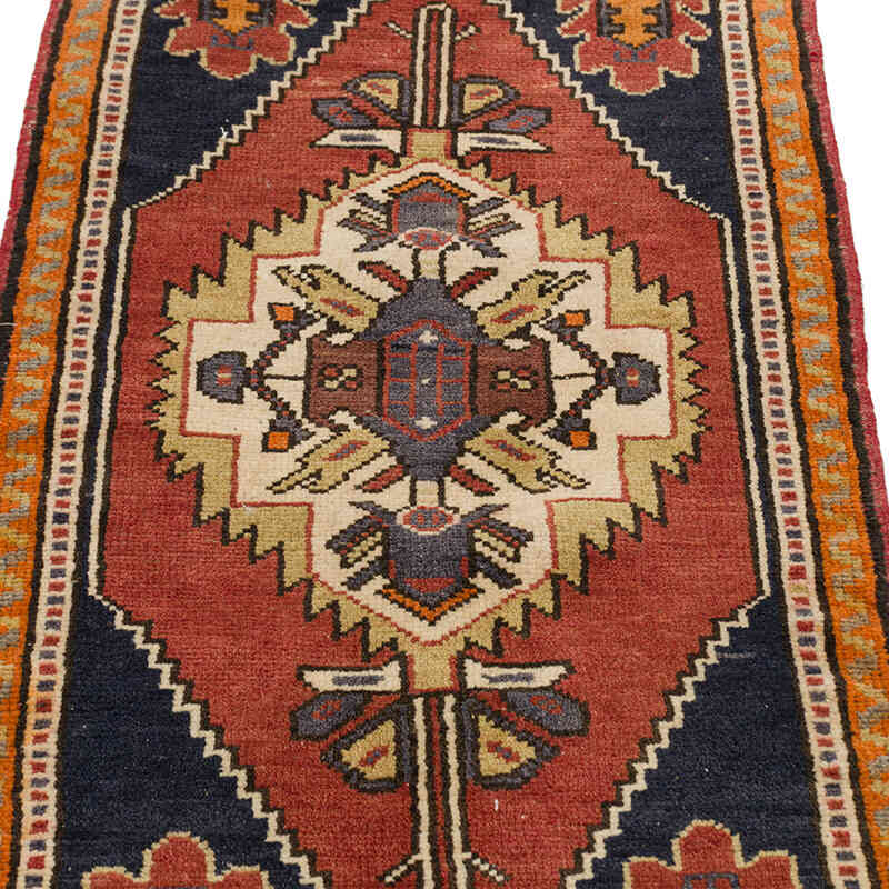 Alfombra Vintage Turca Anudada a Mano - 49 cm x 86 cm - K0075133
