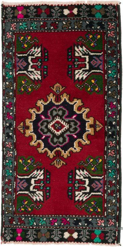 Alfombra Vintage Turca Anudada a Mano - 59 cm x 120 cm