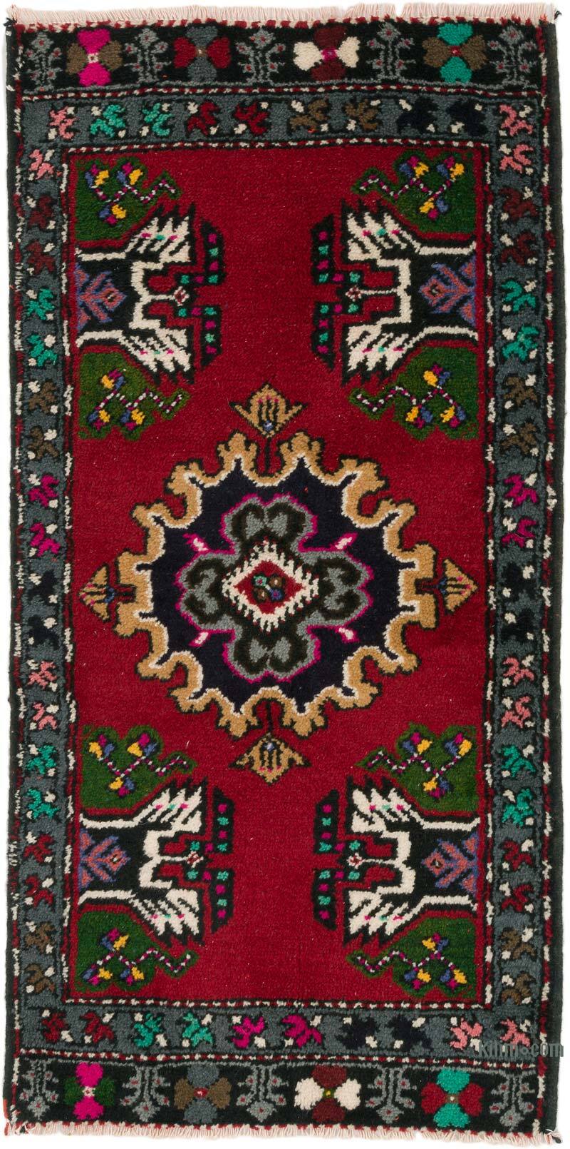 Vintage Turkish Hand-Knotted Rug - 1' 11" x 3' 11" (23" x 47") - K0075134
