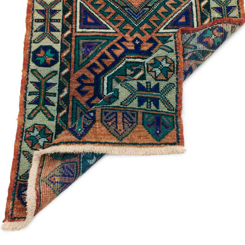 Alfombra Vintage Turca Anudada a Mano - 53 cm x 123 cm - K0075135