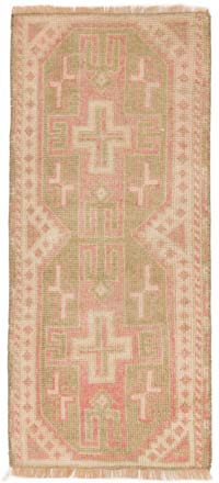 El Dokuma Vintage Halı - 48 cm x 102 cm