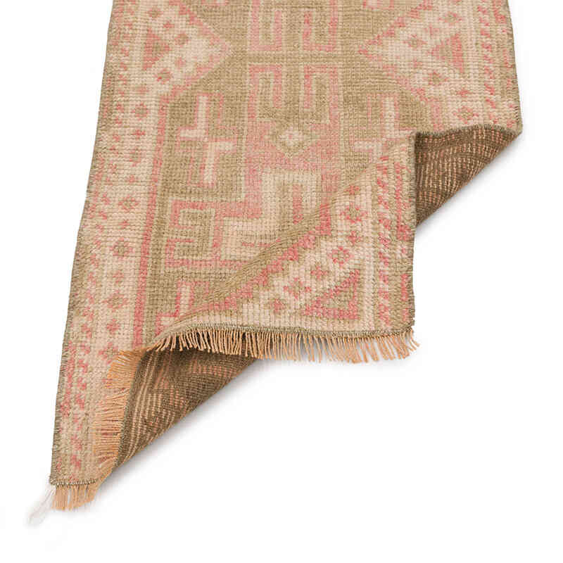 Vintage Turkish Hand-Knotted Rug - 1' 7" x 3' 4" (19" x 40") - K0075137