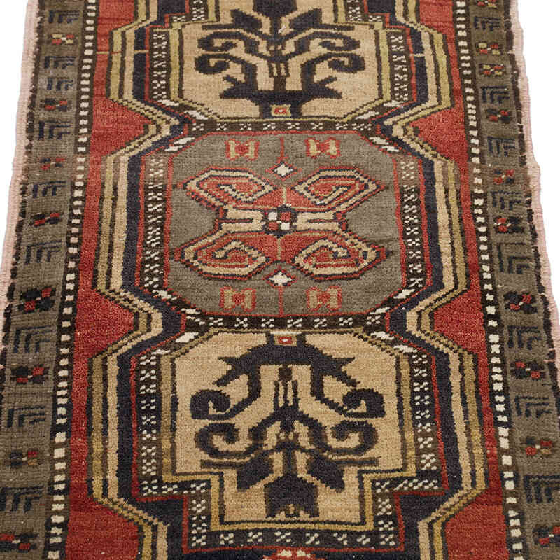 Vintage Turkish Hand-Knotted Rug - 1' 10" x 3'  (22" x 36") - K0075141