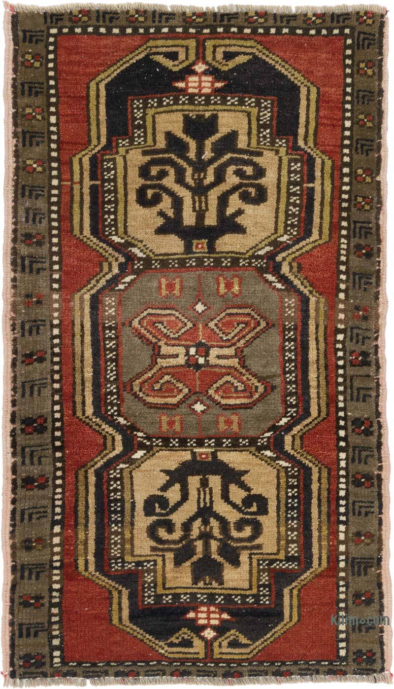 Vintage Turkish Hand-Knotted Rug - 1' 10" x 3'  (22" x 36") - K0075141