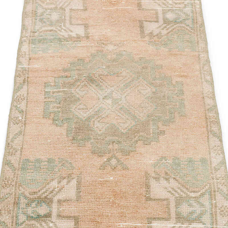Alfombra Vintage Turca Anudada a Mano - 50 cm x 99 cm - K0075142