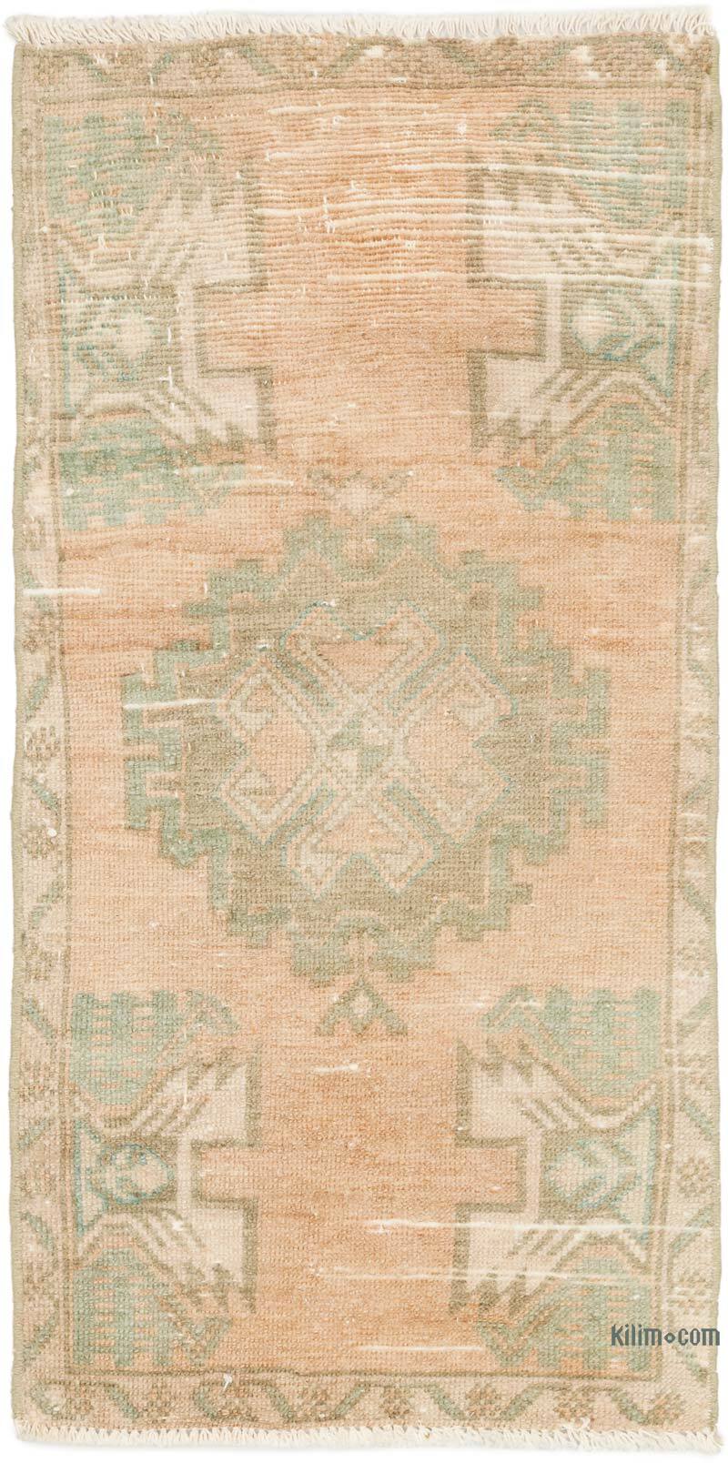 Alfombra Vintage Turca Anudada a Mano - 50 cm x 99 cm - K0075142