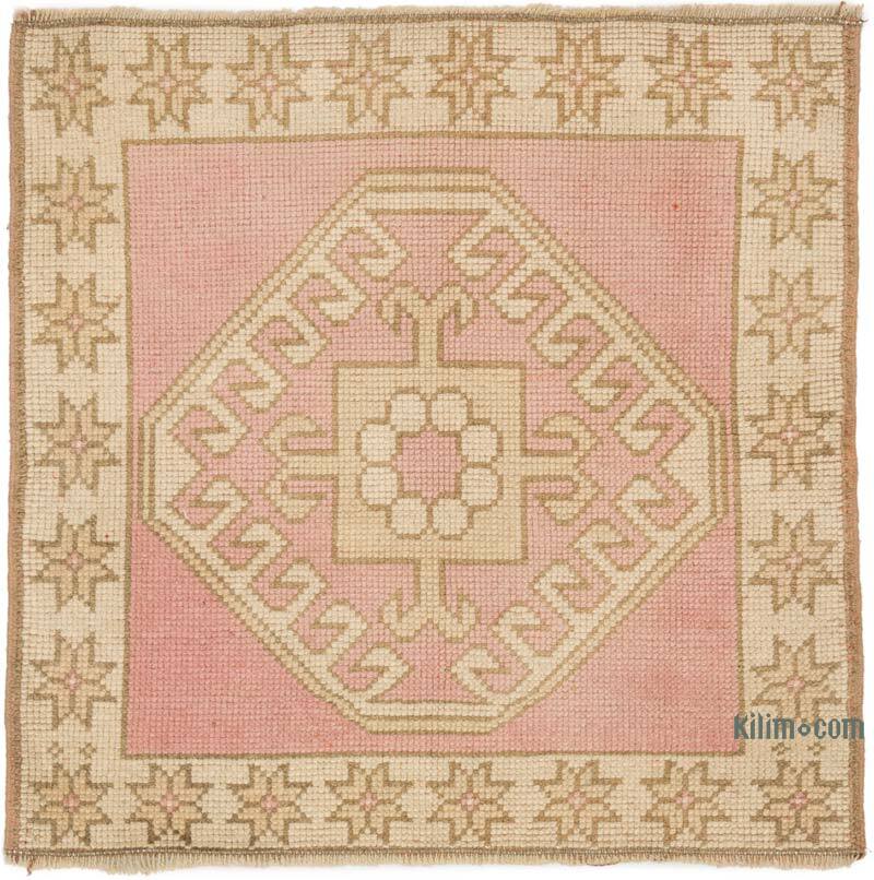 Vintage Turkish Hand-Knotted Rug - 2' 7" x 2' 6" (31" x 30") - K0075143