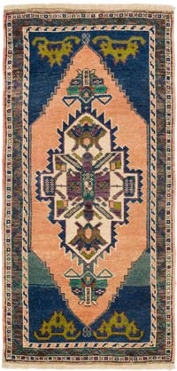 El Dokuma Vintage Halı - 56 cm x 114 cm