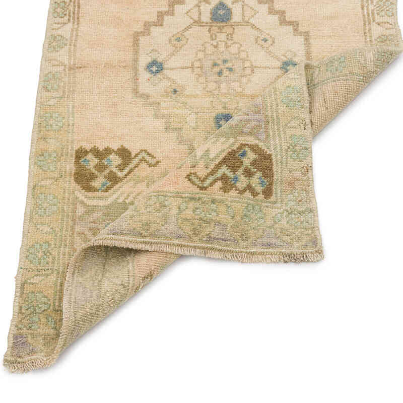 Alfombra Vintage Turca Anudada a Mano - 54 cm x 102 cm - K0075146