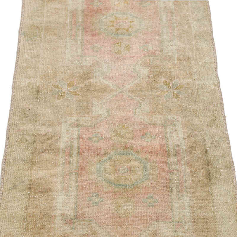 Alfombra Vintage Turca Anudada a Mano - 46 cm x 98 cm - K0075150