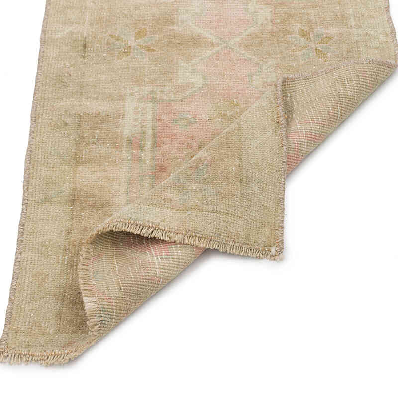 Alfombra Vintage Turca Anudada a Mano - 46 cm x 98 cm - K0075150