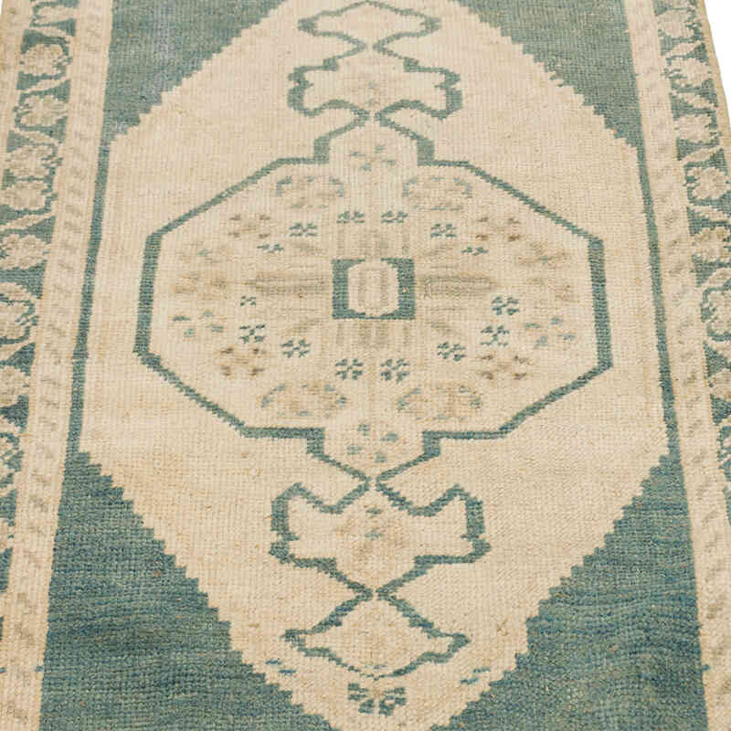 Alfombra Vintage Turca Anudada a Mano - 52 cm x 100 cm - K0075151