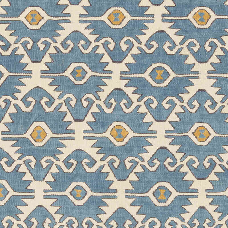 New Handwoven Turkish Kilim Rug - 7' 1" x 7' 3" (85" x 87") - K0075156