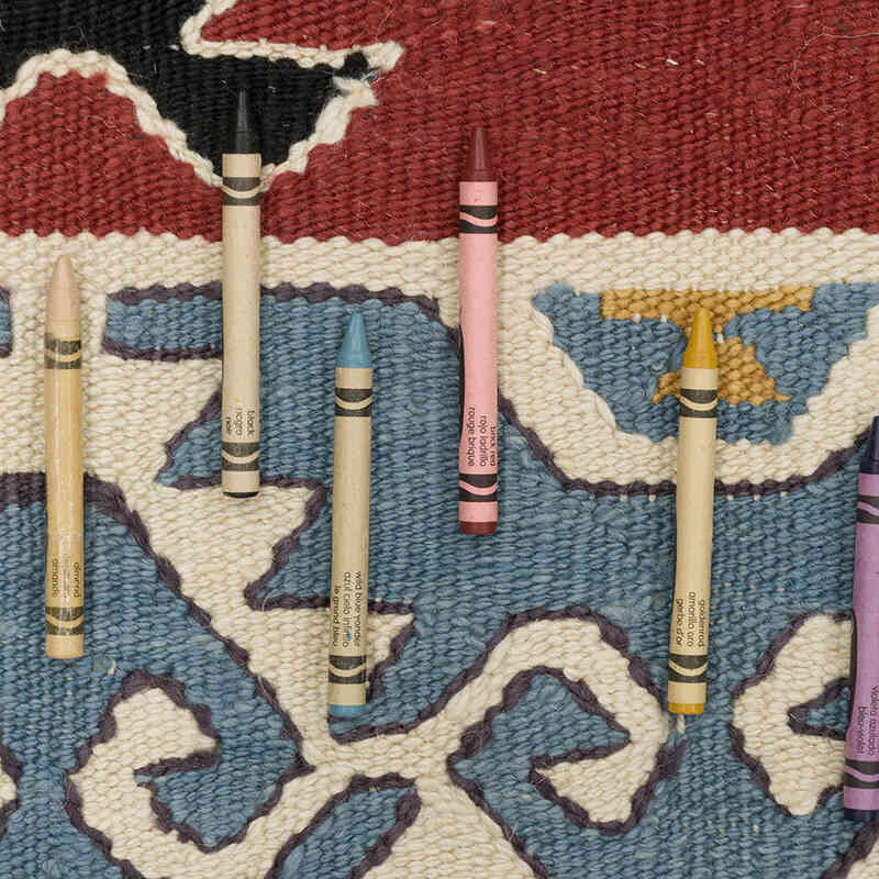 New Handwoven Turkish Kilim Rug - 7' 1" x 7' 3" (85" x 87") - K0075156