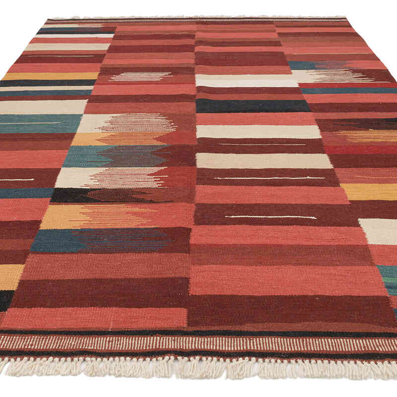 Nueva Alfombra Turca Kilim - 198 cm x 291 cm - K0075170
