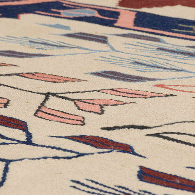 New Handwoven Turkish Kilim Rug - 6' 11" x 9' 5" (83" x 113") - K0075171