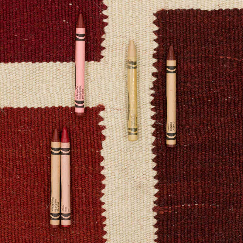 New Handwoven Turkish Kilim Rug - 4' 1" x 5' 8" (49" x 68") - K0075172