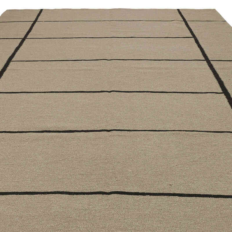 New Handwoven Turkish Kilim Rug - 7' 8" x 10' 9" (92" x 129") - K0075177
