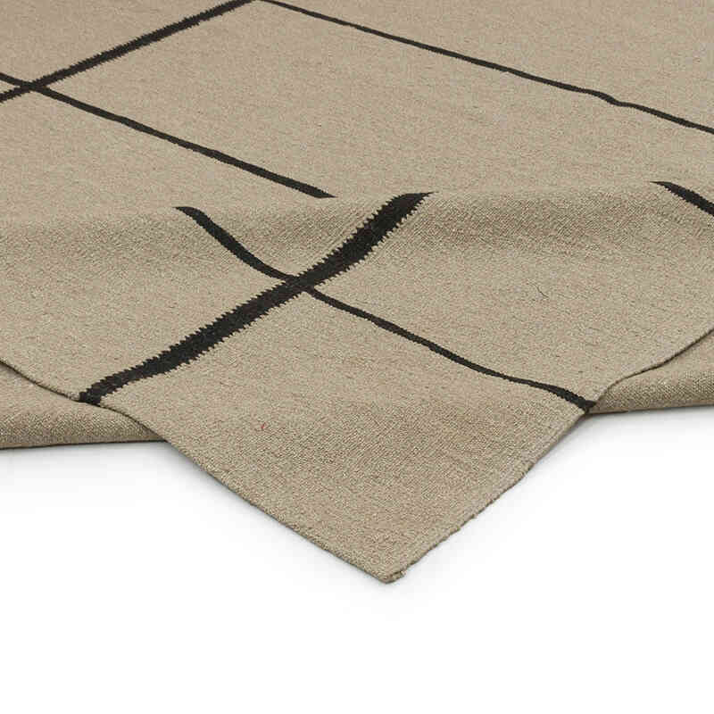 New Handwoven Turkish Kilim Rug - 7' 8" x 10' 9" (92" x 129") - K0075177