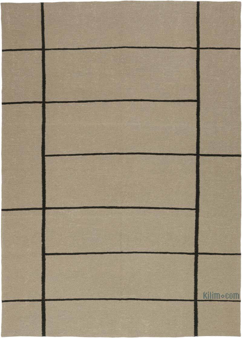 New Handwoven Turkish Kilim Rug - 7' 8" x 10' 9" (92" x 129") - K0075177