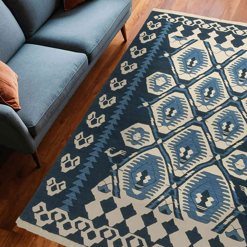 Yeni Kök Boya El Dokuma Kilim - 185 cm x 253 cm - K0075178