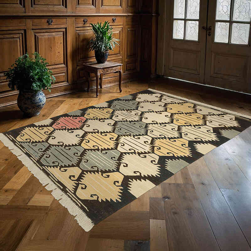 Nueva Alfombra Turca Kilim - 175 cm x 237 cm - K0075179