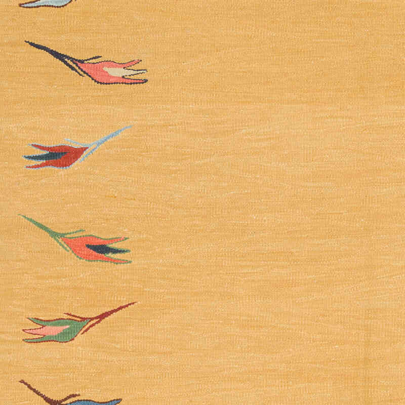 New Handwoven Turkish Kilim Rug - 4' 11" x 6' 5" (59" x 77") - K0075181