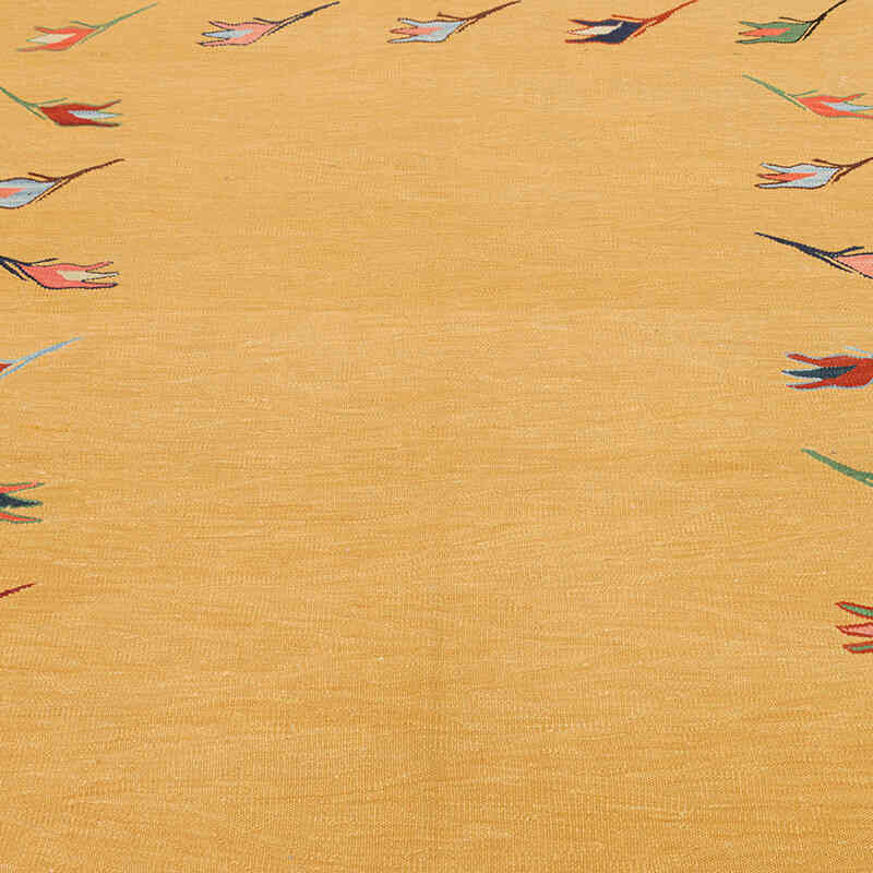 New Handwoven Turkish Kilim Rug - 4' 11" x 6' 5" (59" x 77") - K0075181