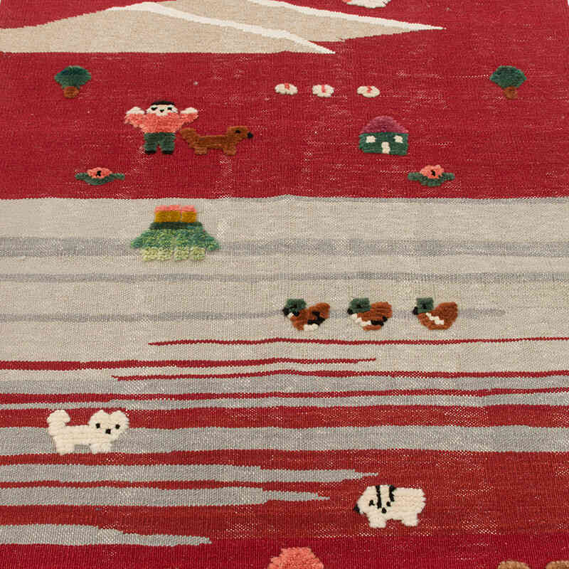 Yeni Kök Boya El Dokuma Kilim - 105 cm x 145 cm - K0075184