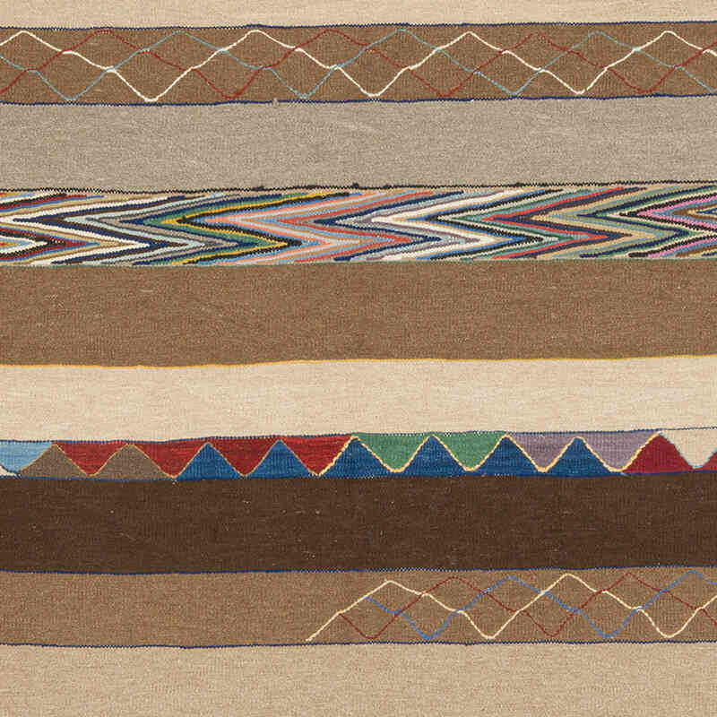 New Handwoven Turkish Kilim Rug - 6'  x 8' 3" (72" x 99") - K0075186