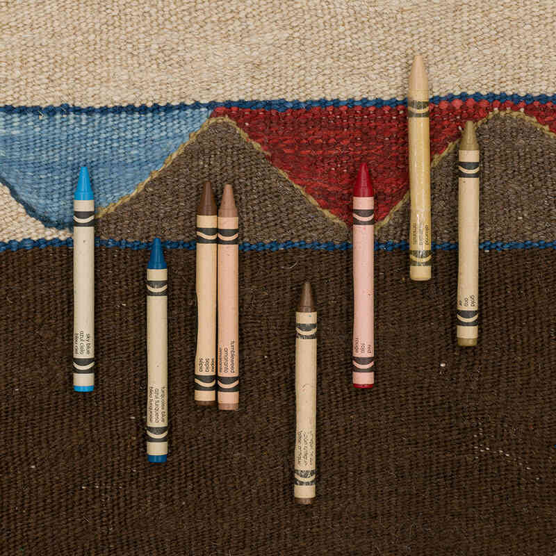 New Handwoven Turkish Kilim Rug - 6'  x 8' 3" (72" x 99") - K0075186