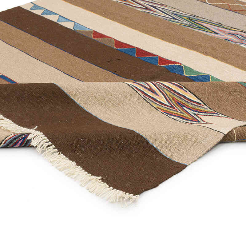 New Handwoven Turkish Kilim Rug - 6'  x 8' 3" (72" x 99") - K0075186