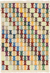 New Handwoven Turkish Kilim Rug - 4' 2" x 5' 9" (50" x 69")