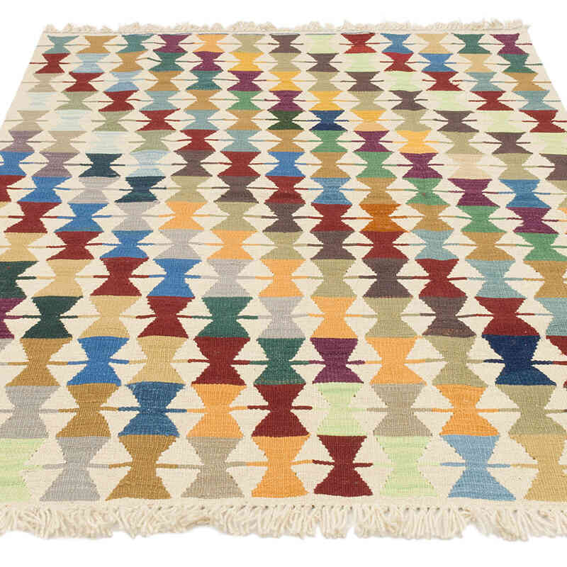 Yeni Kök Boya El Dokuma Kilim - 126 cm x 174 cm - K0075187